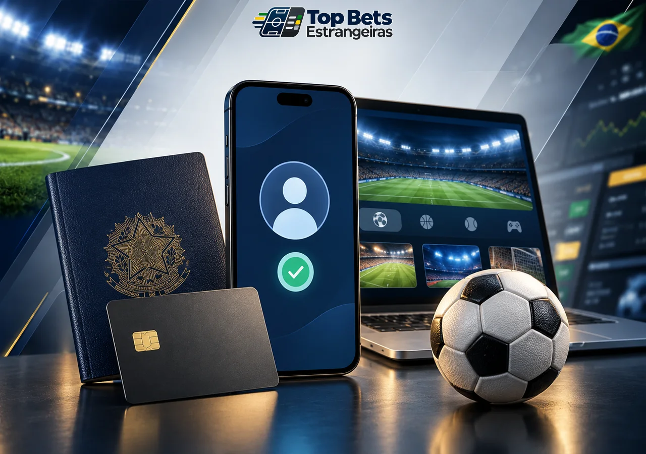 Cadastro, verificação de identidade e acesso aos mercados esportivos